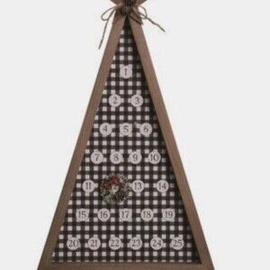 𝅺holiday Wood Tress Countdown Calendar Christmas Home Decor